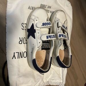 Boys Velcro Old School Golden Goose Sneaker
